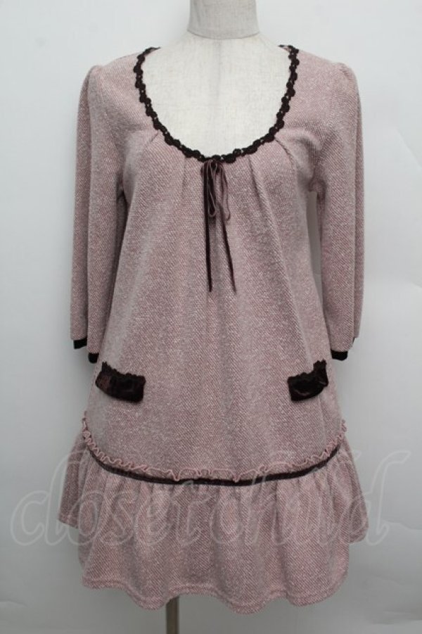 画像1: axes femme / ニットチュニック  アワピンク S-25-12-23-018-AX-TO-HR-ZS (1)