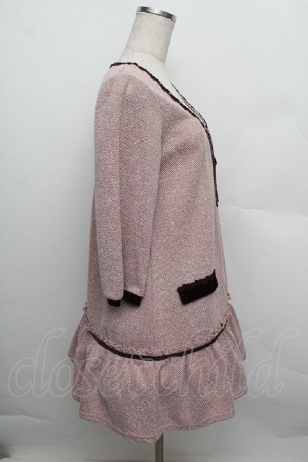 画像2: axes femme / ニットチュニック  アワピンク S-25-12-23-018-AX-TO-HR-ZS (2)