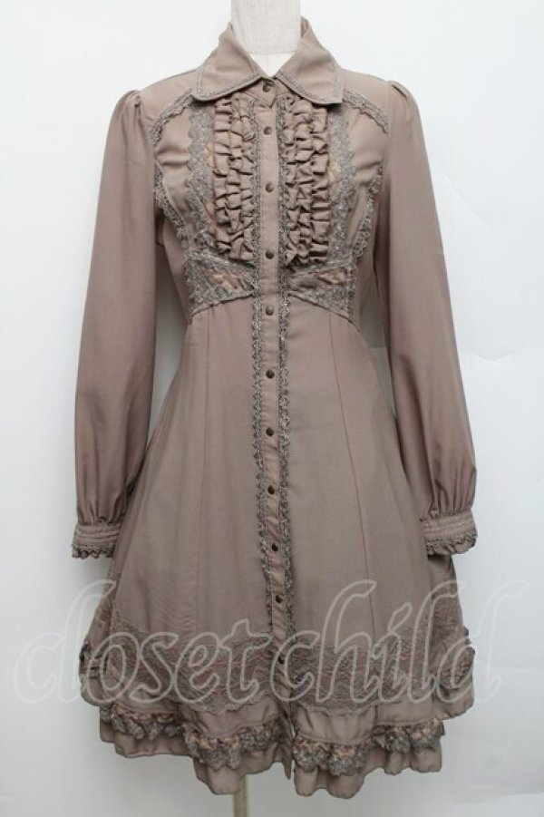 画像1: Ozz oneste / シャツワンピース  カーキ S-25-12-23-025-OO-JA-AS-ZS (1)