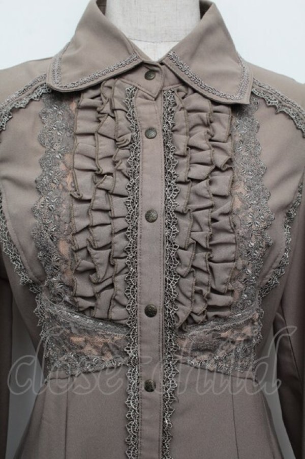 画像5: Ozz oneste / シャツワンピース  カーキ S-25-12-23-025-OO-JA-AS-ZS (5)