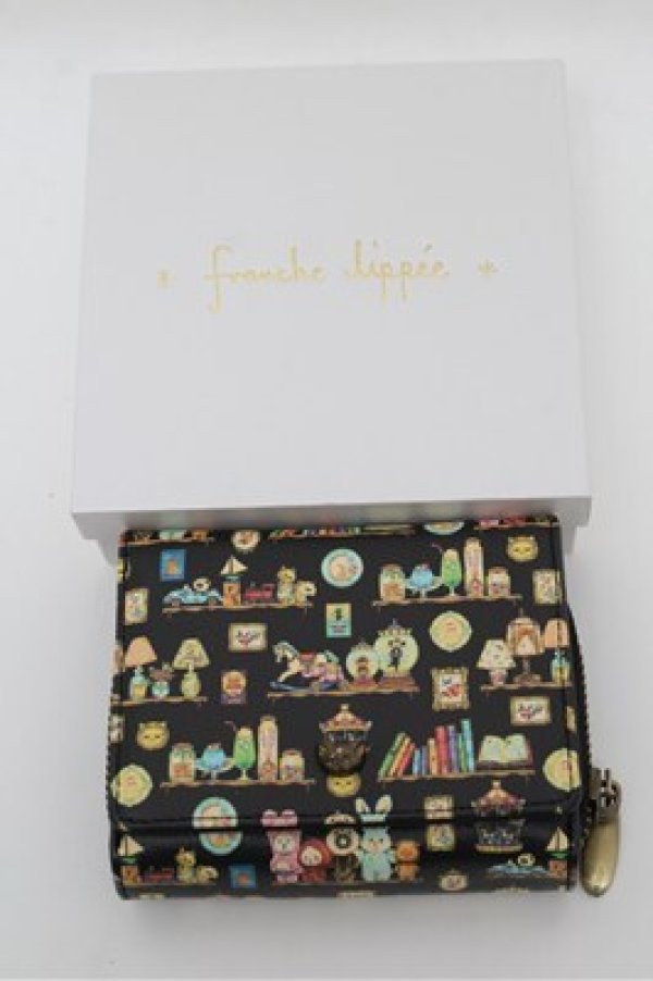 画像4: Franche Lippee / Hobbyroom三つ折り財布  黒 S-25-12-24-003-LO-PA-HR-ZS (4)