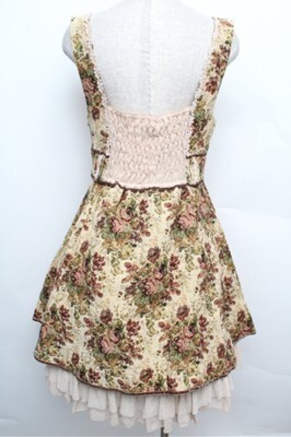 画像2: axes femme / ゴブランジャンドレ  ベージュ S-25-12-24-041-AX-OP-HR-ZS (2)