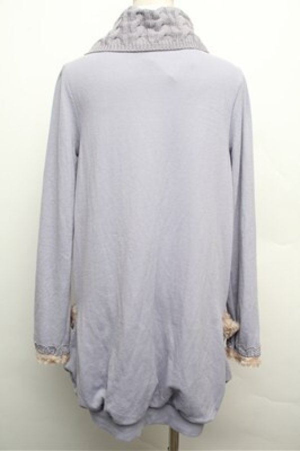 画像2: axes femme / 雪の結晶プリントチュニ  ラベンダー S-25-12-24-048-AX-OP-HR-ZS (2)