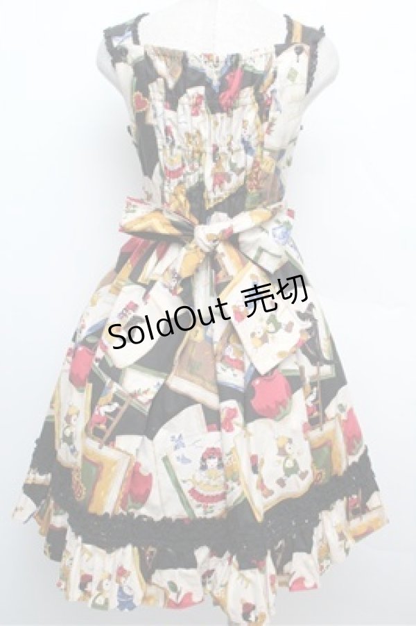 画像2: Innocent World / ドワーフストーリージャンパースカート  黒 S-25-12-24-050-IW-OP-AS-ZS (2)