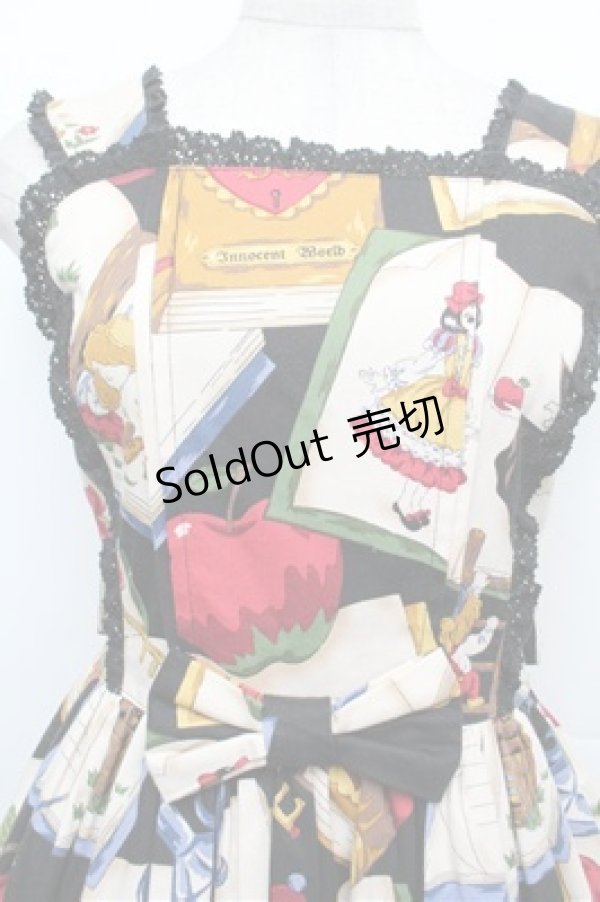 画像4: Innocent World / ドワーフストーリージャンパースカート  黒 S-25-12-24-050-IW-OP-AS-ZS (4)