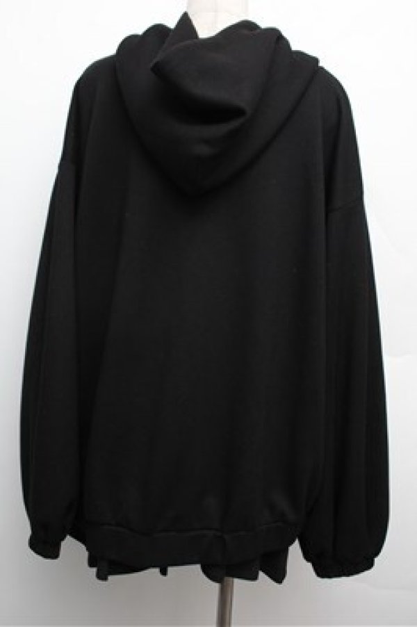 画像2: Bubbles / ルーズパーカープリーツセットアップ  黒 S-25-12-24-051-CA-OP-AS-ZS (2)