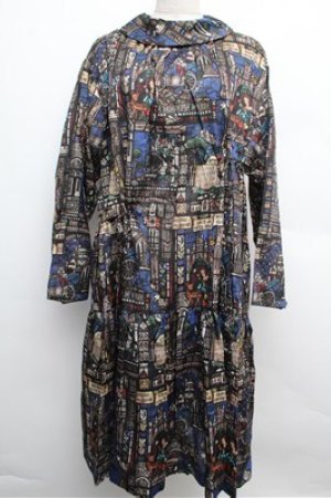 画像: Jane Marple / Grimm stained glassピューリタンドレス  黒 S-25-12-24-054-JM-OP-HR-ZS