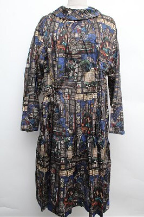 画像1: Jane Marple / Grimm stained glassピューリタンドレス  黒 S-25-12-24-054-JM-OP-HR-ZS (1)