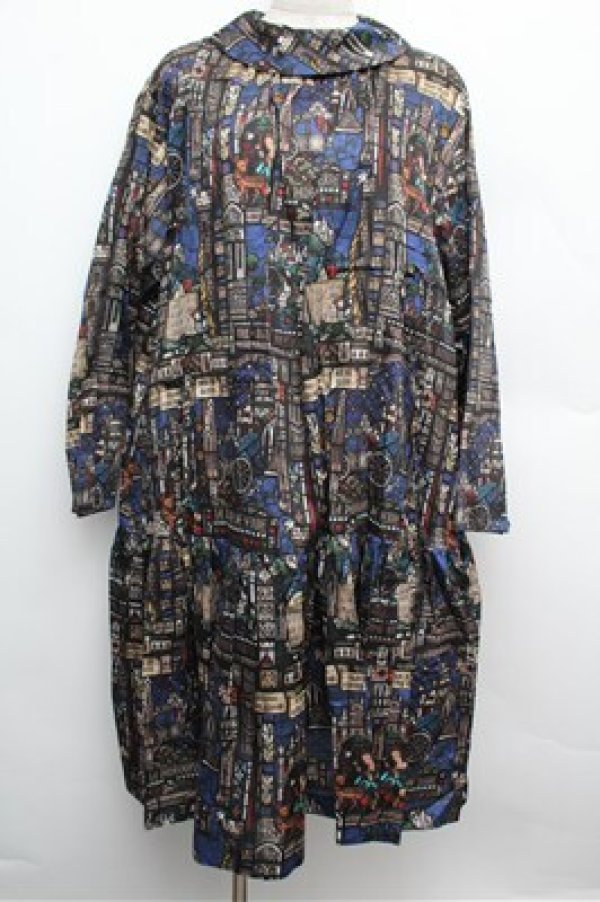 画像3: Jane Marple / Grimm stained glassピューリタンドレス  黒 S-25-12-24-054-JM-OP-HR-ZS (3)