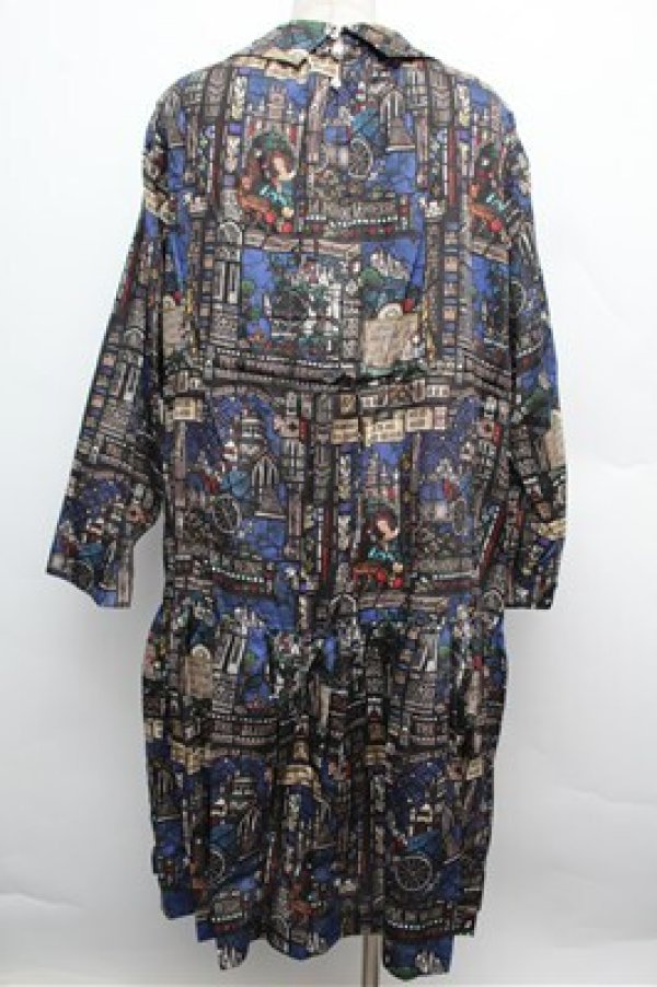 画像4: Jane Marple / Grimm stained glassピューリタンドレス  黒 S-25-12-24-054-JM-OP-HR-ZS (4)