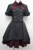 画像1: ATELIER BOZ //メイファススカート付ジャケットワンピース  黒×ワイン S-25-12-24-056-EL-OP-TK-ZS (1)