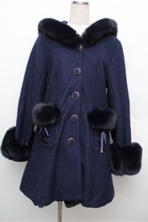 画像: LIZ LISA / セーラー襟コート  紺 S-25-12-24-061-LO-CO-HR-ZS