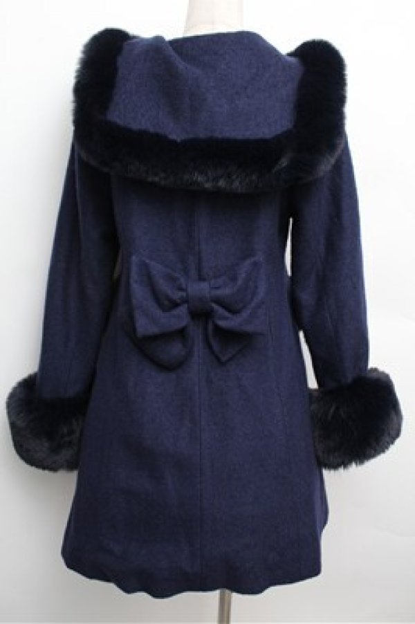 画像2: LIZ LISA / セーラー襟コート  紺 S-25-12-24-061-LO-CO-HR-ZS (2)