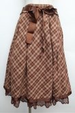画像1: axes femme / タータンチェックスカート  茶 S-25-12-24-063-AX-SK-HR-ZS (1)