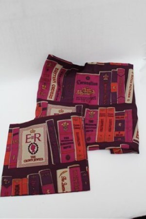 画像: Jane Marple / Royal libraryダブルスカーフ  バーガンディー S-25-12-24-007-JM-ZA-HR-ZS