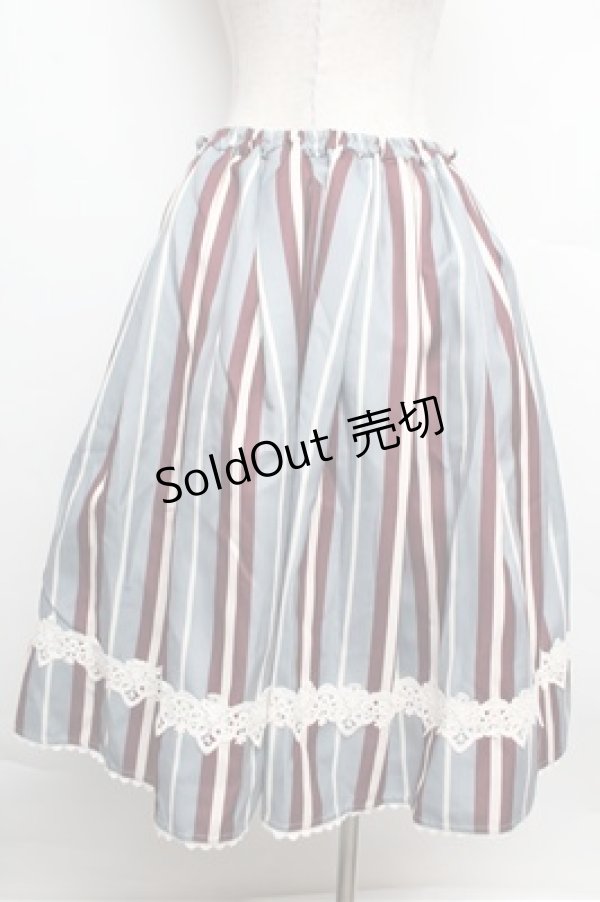 画像2: axes femme Kawaii / レジメンスカート  グレー S-25-12-24-064-AX-SK-HR-ZS (2)