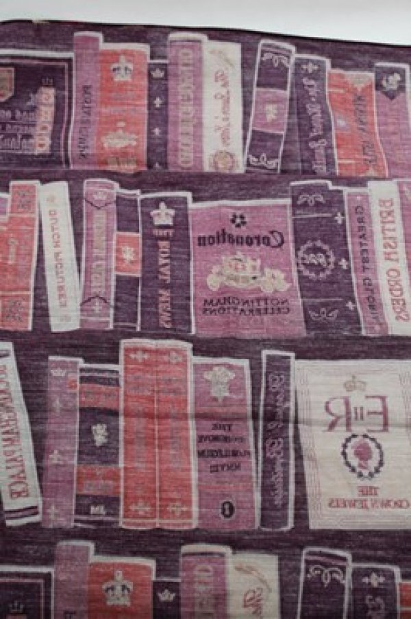 画像2: Jane Marple / Royal libraryダブルスカーフ  バーガンディー S-25-12-24-007-JM-ZA-HR-ZS (2)