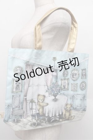 画像: Franche Lippee / L.M Living roomトートバッグ  サックスｘオフ S-25-12-24-011-LO-BG-HR-ZS