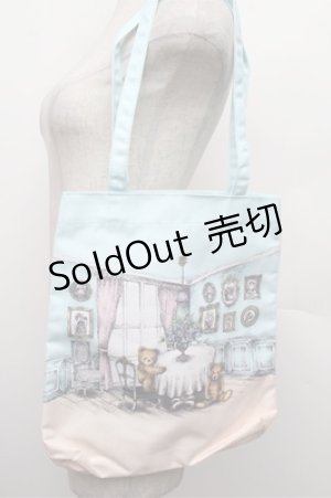 画像: Franche Lippee / L.M Living roomトートバッグ  サックスｘオフ S-25-12-24-012-LO-BG-HR-ZS