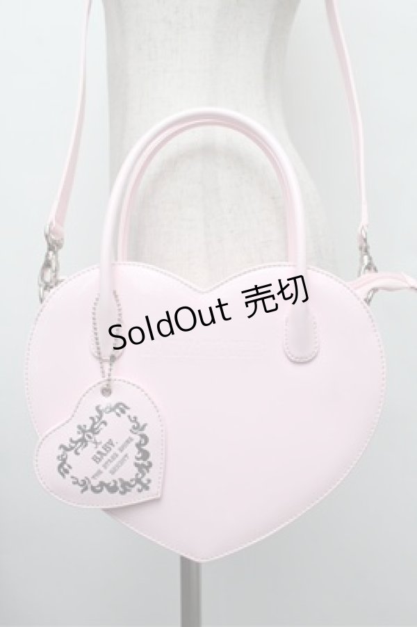 画像1: BABY,THE STARS SHINE BRIGHT / ハートバッグ  ピンク S-25-12-24-014-BA-JA-AS-ZS (1)