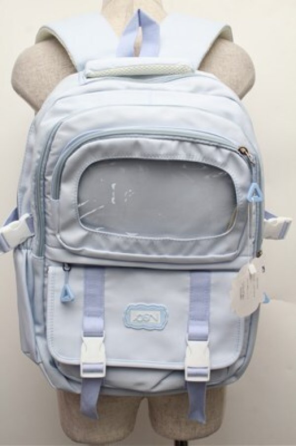 画像1: Nuta de mic / オタクの帰宅リュック  サックス S-25-12-24-019-PU-BG-HR-ZS (1)