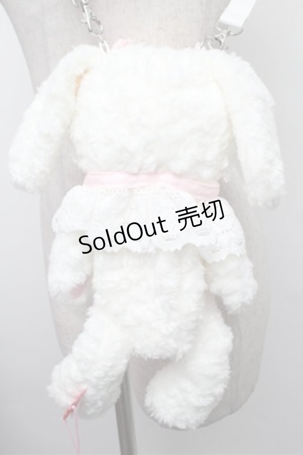 画像3: BABY,THE STARS SHINE BRIGHT / うさくみゃポシェット  白ｘピンク S-25-12-24-020-BA-AC-HR-ZS (3)