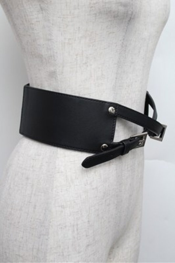 画像2: EATME / フェイクレザークロスベルト  黒 S-25-12-24-021-LO-ZA-TK-ZS (2)
