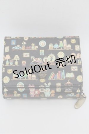 画像: Franche Lippee / Hobbyroom三つ折り財布  黒 S-25-12-24-003-LO-PA-HR-ZS
