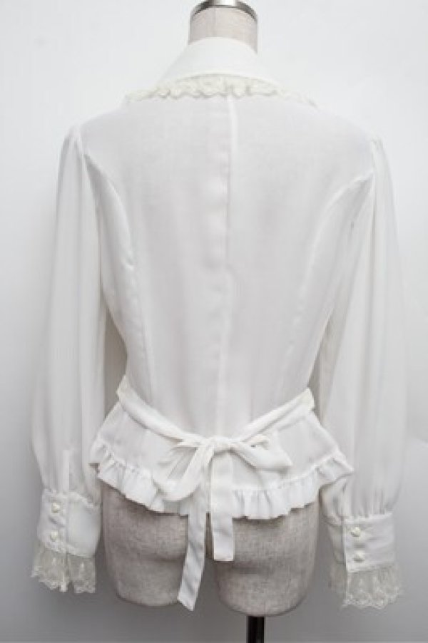 画像2: Innocent World / ロイネブラウス M 白 S-25-12-24-026-IW-BL-AS-ZS (2)