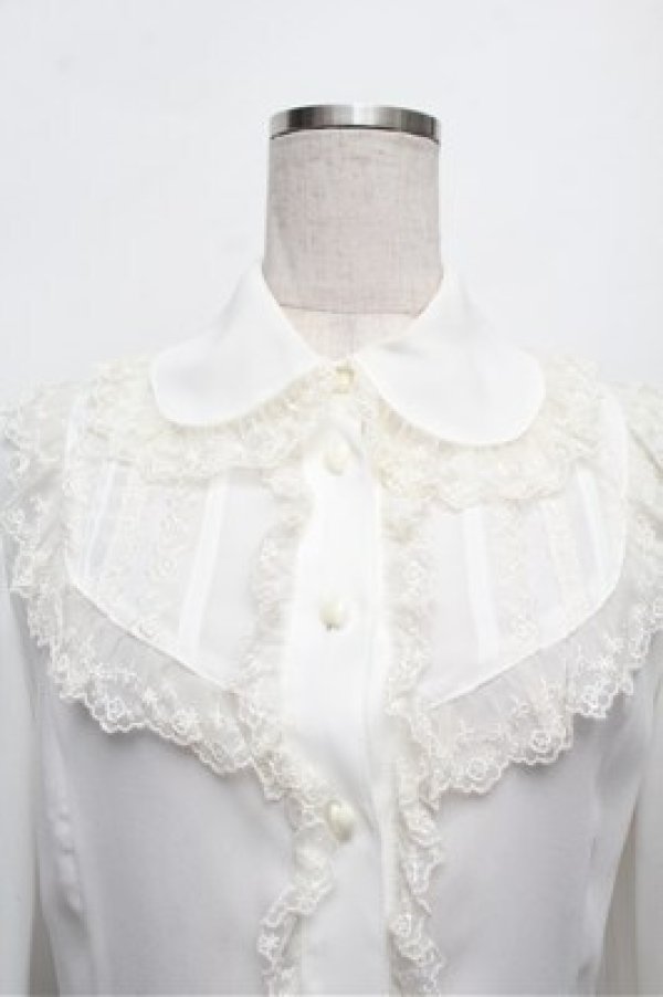 画像4: Innocent World / ロイネブラウス M 白 S-25-12-24-026-IW-BL-AS-ZS (4)