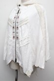 画像3: Ozz oneste / バラ刺繍フード付ポンチョ  オフ S-25-12-24-027-OO-TO-HR-ZS (3)