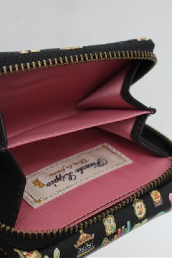 画像3: Franche Lippee / Hobbyroom三つ折り財布  黒 S-25-12-24-003-LO-PA-HR-ZS (3)