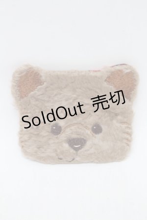 画像: Franche Lippee / くまポーチ  ベージュ S-25-12-25-001-LO-ZA-HR-ZS