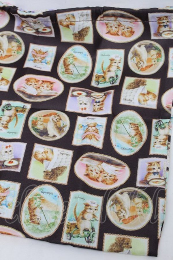 画像3: Franche Lippee / Diary 巾着  黒 S-25-12-25-004-LO-BL-HR-ZS (3)