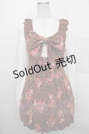 画像: LIZ LISA / ドットローズ切り替えワンピース 0 ブラウン S-25-12-25-035-LO-OP-TK-ZS