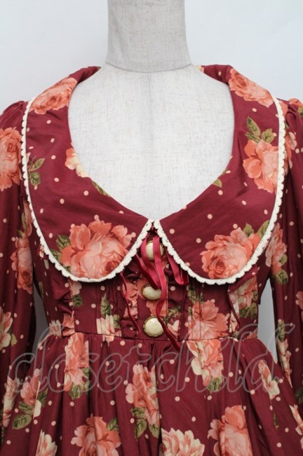 画像3: LIZ LISA / ドットローズワンピース 0 ワイン S-25-12-25-037-LO-OP-TK-ZS (3)