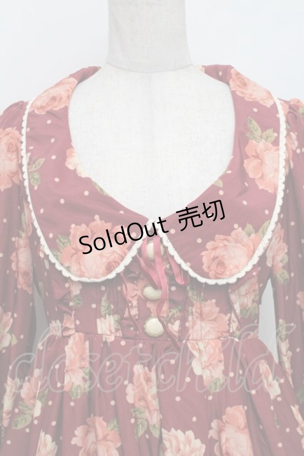 画像3: LIZ LISA / ドットローズワンピース 0 ワイン S-25-12-25-037-LO-OP-TK-ZS (3)