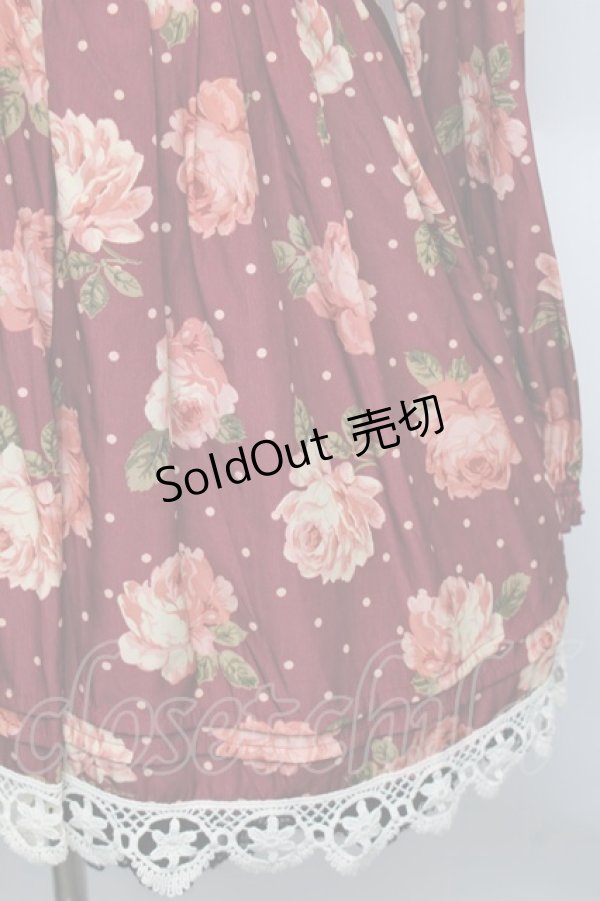 画像4: LIZ LISA / ドットローズワンピース 0 ワイン S-25-12-25-037-LO-OP-TK-ZS (4)