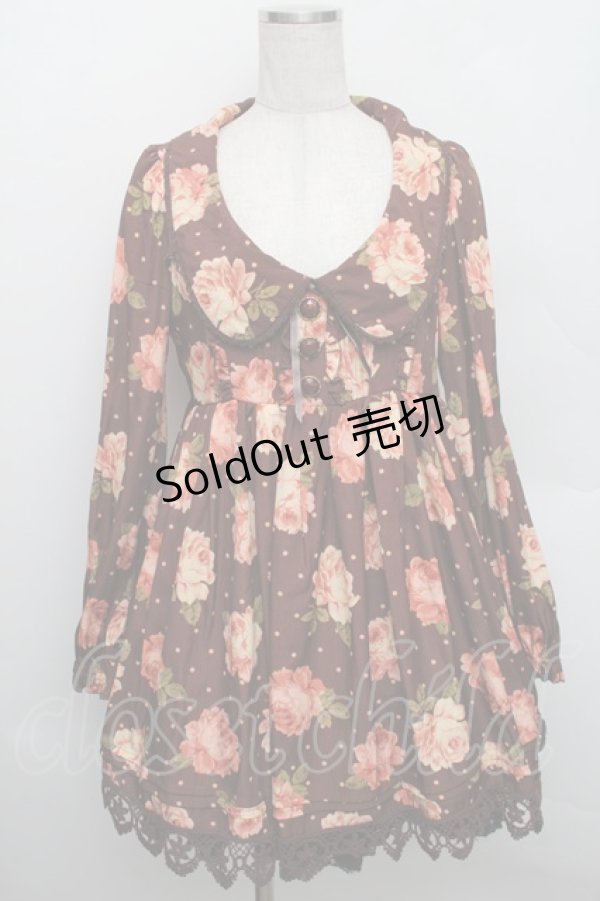 画像1: LIZ LISA / ドットローズワンピース 0 ブラウン S-25-12-25-038-LO-OP-TK-ZS (1)