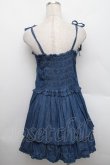画像2: axes femme / ２段フリルデニムワンピース  ブルー S-25-12-25-045-AX-OP-TK-ZS (2)