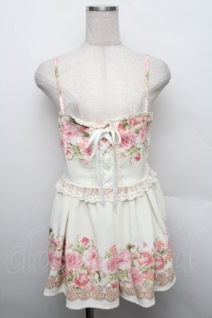 画像: LIZ LISA / 胸元編み上げバラ柄キャミチュニック 1 オフ S-25-12-25-047-LO-OP-TK-ZS