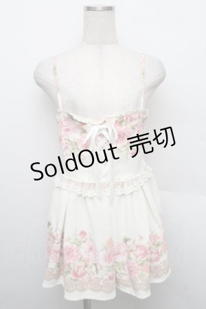 画像: LIZ LISA / 胸元編み上げバラ柄キャミチュニック 1 オフ S-25-12-25-047-LO-OP-TK-ZS