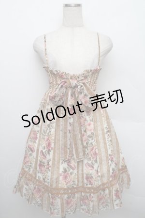 画像: LIZ LISA / ストライプローズキャミワンピース F ベージュ S-25-12-25-048-LO-OP-TK-ZS