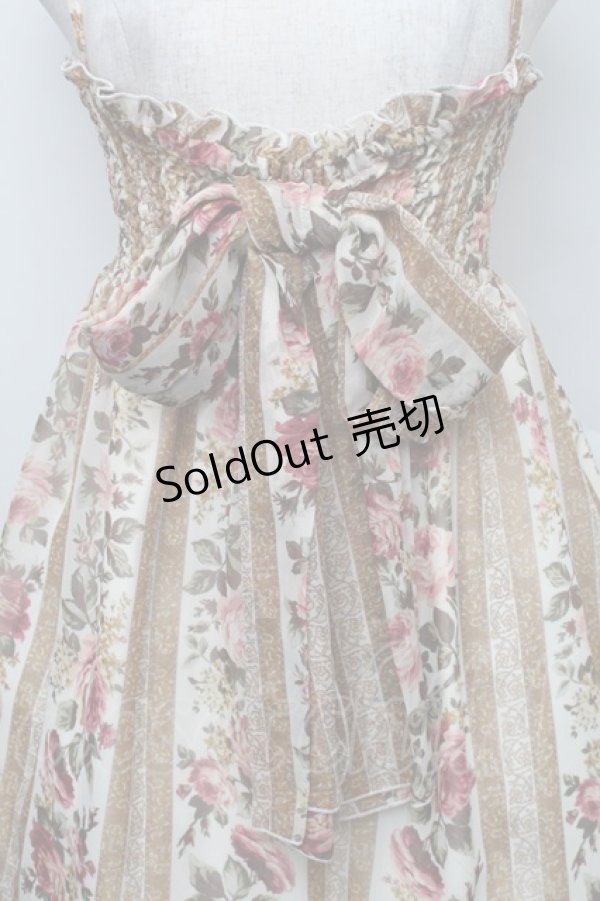 画像3: LIZ LISA / ストライプローズキャミワンピース F ベージュ S-25-12-25-048-LO-OP-TK-ZS (3)