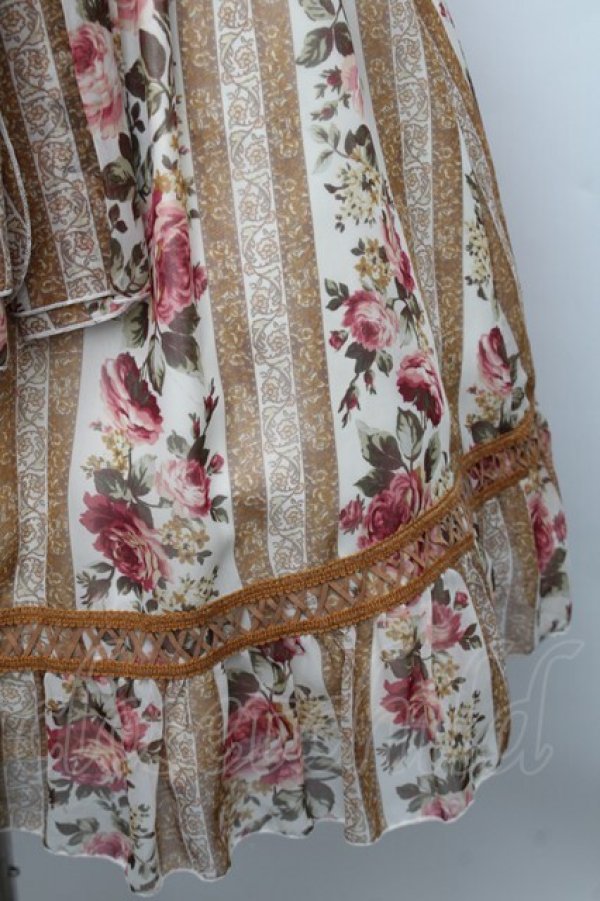 画像4: LIZ LISA / ストライプローズキャミワンピース F ベージュ S-25-12-25-048-LO-OP-TK-ZS (4)