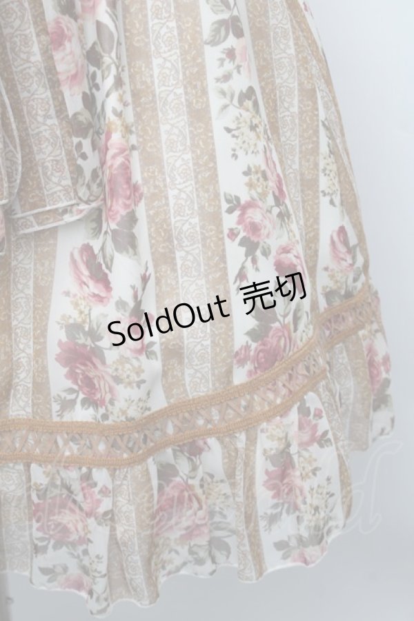 画像4: LIZ LISA / ストライプローズキャミワンピース F ベージュ S-25-12-25-048-LO-OP-TK-ZS (4)