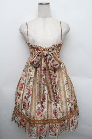 画像: LIZ LISA / ストライプローズキャミワンピース F ベージュ S-25-12-25-049-LO-OP-TK-ZS