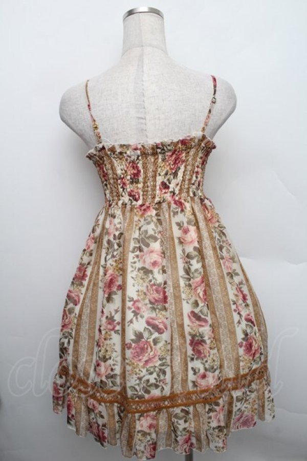 画像2: LIZ LISA / ストライプローズキャミワンピース F ベージュ S-25-12-25-049-LO-OP-TK-ZS (2)