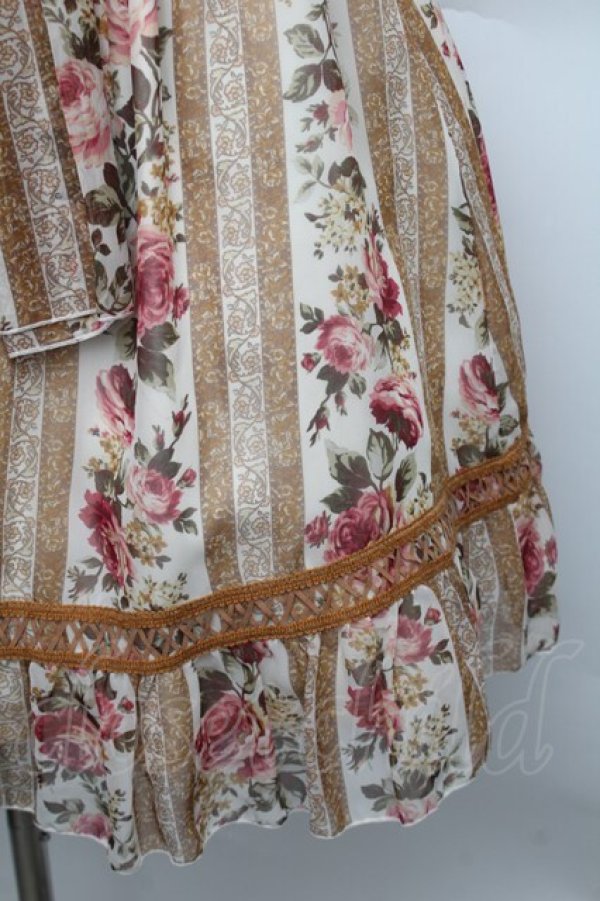 画像4: LIZ LISA / ストライプローズキャミワンピース F ベージュ S-25-12-25-049-LO-OP-TK-ZS (4)