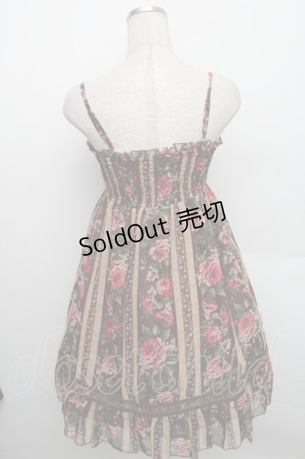 画像2: LIZ LISA / ストライプローズキャミワンピース F ブラウン S-25-12-25-050-LO-OP-TK-ZS (2)